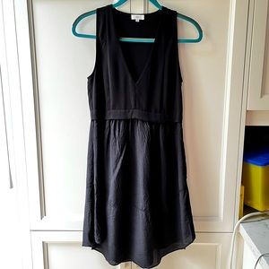 Aritzia Wilfred Vignette Silk Dress Black, Size 4